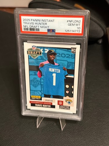 2025 Panini Instant Travis Hunter NFL Draft Night RC #NFLDN-2 PSA 10 Jaguars
