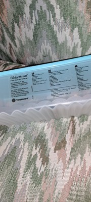Tupperware FridgeSmart Container Rectangle Blue 12  New Fridge Smart Vent Storag