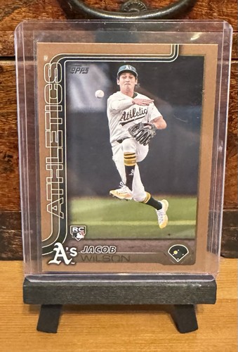 Jacob Wilson 2025 Topps Series 1 Gold Parallel Rookie RC #0095/2025