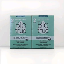 2 Boxes Bio true Hydration Boost For Irritated Dry Eyes Instant Moisture Ex 1/27