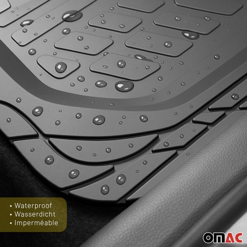 Semi-Custom fit Floor Mats Liner All Weather for Mazda CX-7 Black Waterproof 4x - Picture 9 of 11