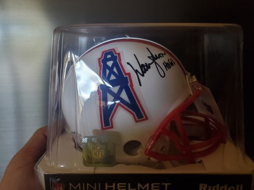 Warren Moon Signed Mini helmet