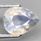 1.2ct.RARE SAPPHIRE MADAGASCAR UNHEATED GEMSTONE VIOLETISH BLUE PEAR SHAPE