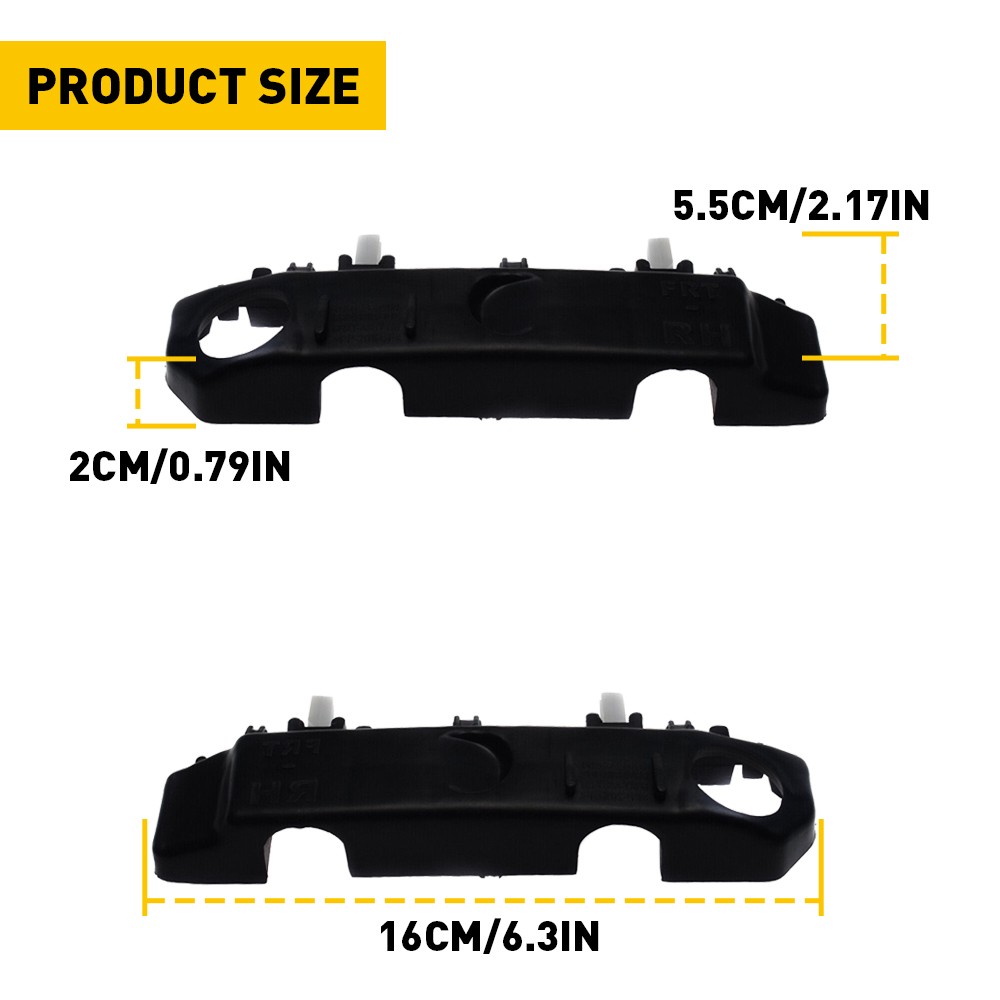 For 2014-2018 Kia Forte Forte5 Forte Koup Bumper Bracket Front 2Pc Mount Su 2SET