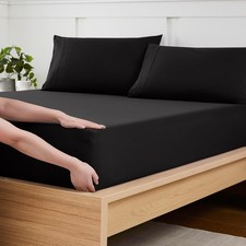 Extra Deep Fitted Sheet 40CM Bed Sheet Single Double King Super King Bed Sheets
