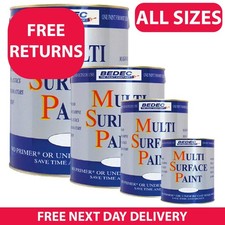 Bedec MSP Multi-Surface Paint. All In One. Interior/Exterior Gloss Satin Matt.