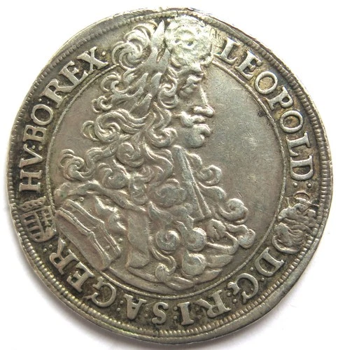 [R4114] 1/2 Thaler 1704 Kremnitz, Rdr, Leopold I. (1657-1705)