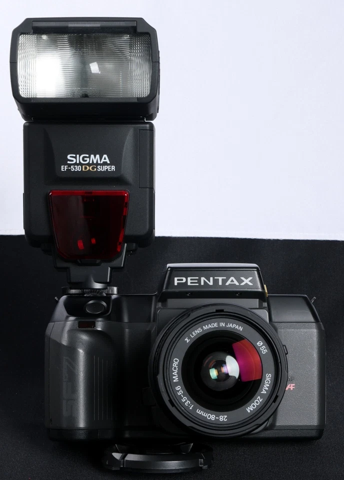 Pentax SF7 QD 35mm Film AF SLR + Sigma AF 28-80mm Asph Lens & EF-530DG Super Kit - Image 4 of 4