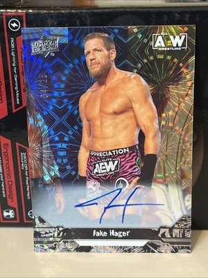 2023 UD AEW All Elite Wrestling Autograph Jake Hager Pyro SSP #4/25