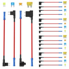 Fuse Tap Adapter Kit 20 Pack Add-a-Circuit Standard Mini Micro2 Low Profile