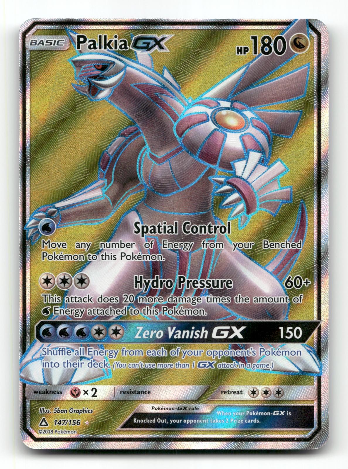 Palkia GX 147/156 - Ultra Prism Holo - Pokemon Card NM/M
