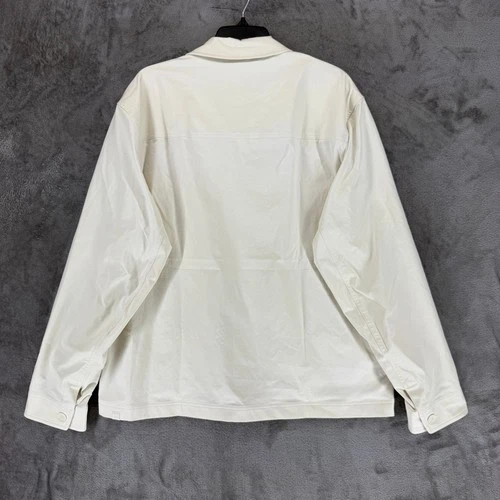 Lululemon Woven Button-Up Overshirt Mens XL Light Ivory LM3FX4S Jacket New image 2