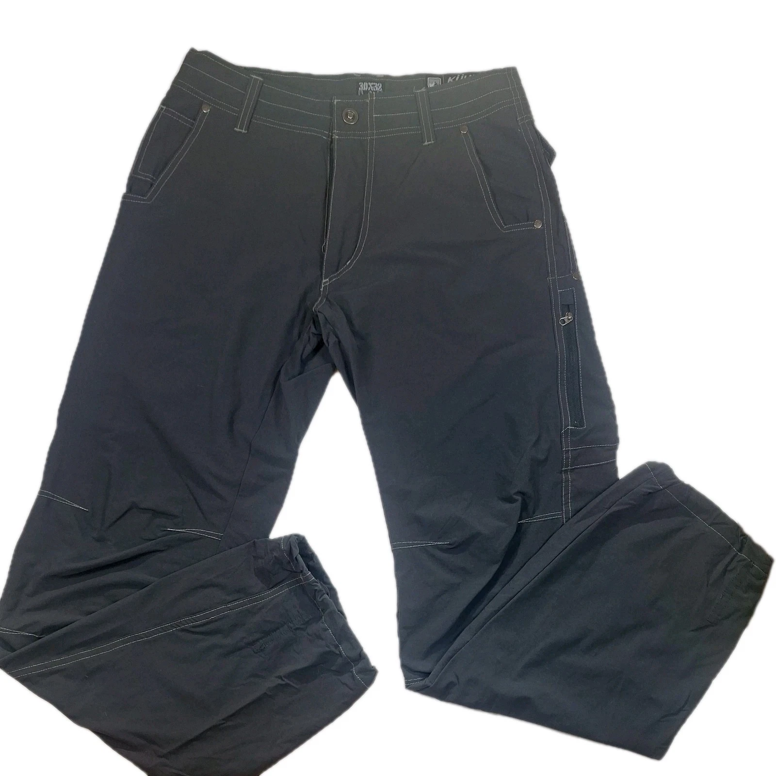 Kuhl Nylon Outdoor Hiking Pants Mens Size 30x32 Hiking Gray Pockets Stretch Work