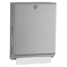 Bobrick Surface Mounted Paper Towel Dispenser - Stainless Steel Commercial