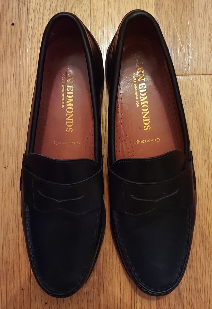 ALLEN EDMONDS 50021 CAVANAUGH MEN'S BLACK LEATHER PENNY