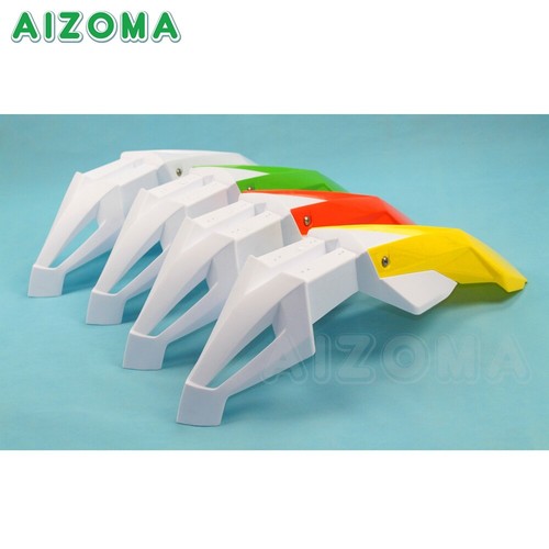 Off Road Dirtbike Motorcycle White Yellow Front Mudguard Fender Enduro Supermoto - Picture 9 of 9