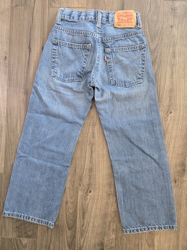 Levis 550 Youth Boys Size 8 Slim 22 x 22 Relaxed Fit Blue Denim Jeans EUC - Picture 6 of 9