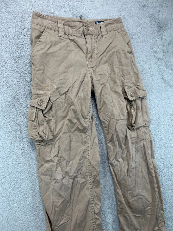 Ralph Lauren Polo RL 1967 Pantalones Carga Niños 10 26x25 Caqui Beige Frente Plano Foto 2 de 4