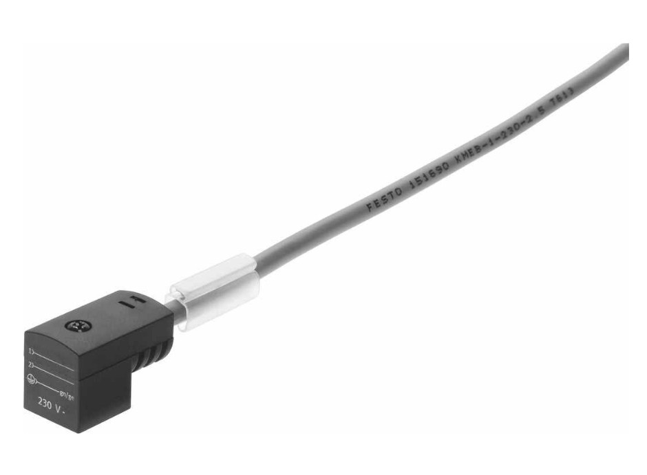 FESTO KMEB-1-230AC-2.5 151690 Plug Socket With Cable NewKd