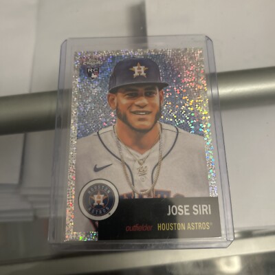 2022 Topps Chrome Platinum Edition Jose Siri Speckle Rookie Card #098/150