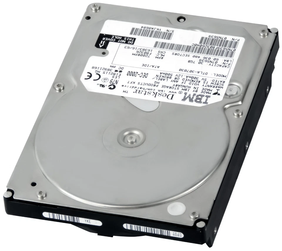 Hard Drive IBM 07N5639 DTLA-307030 30.7GB 7200U/Min 2MB Ata 3.5'' Inch - Image 2 of 3