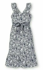 Vineyard Vines Target Women's Rough Seas Dress Whale Navy White Size M NO BELT