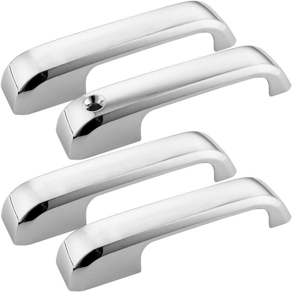 For Ford F150 F250 F350 SD Chrome 4 Door Handle Covers w/ Driver