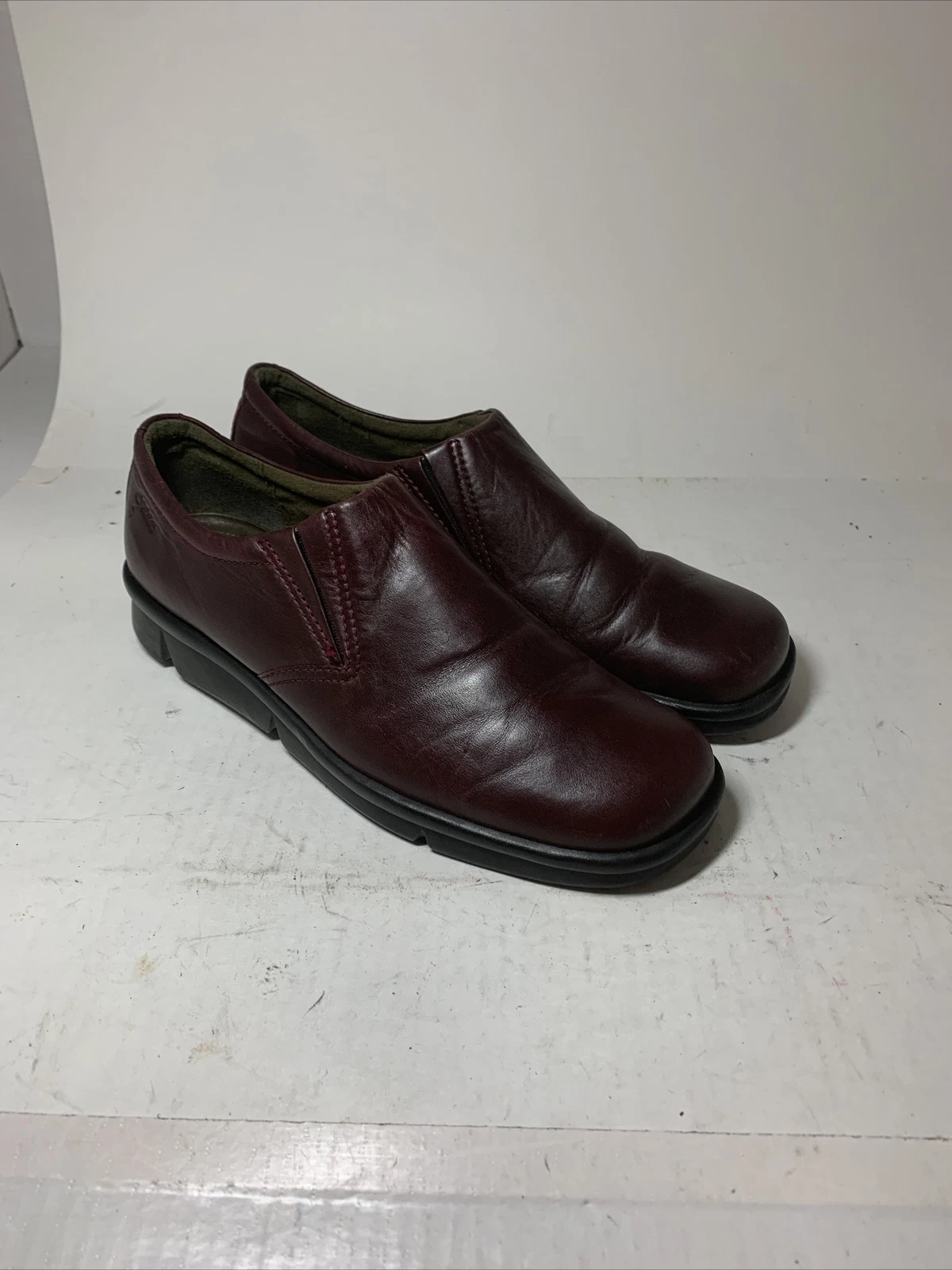 Mocassino Ecco slip on in pelle bordeaux US 7 5 slip on comfort shock us intime ottimeioni c 52 1d