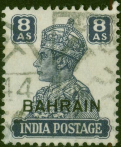 Bahrain 1942 8a Slate-Violet SG49 Fine Used - Afbeelding 1 van 1