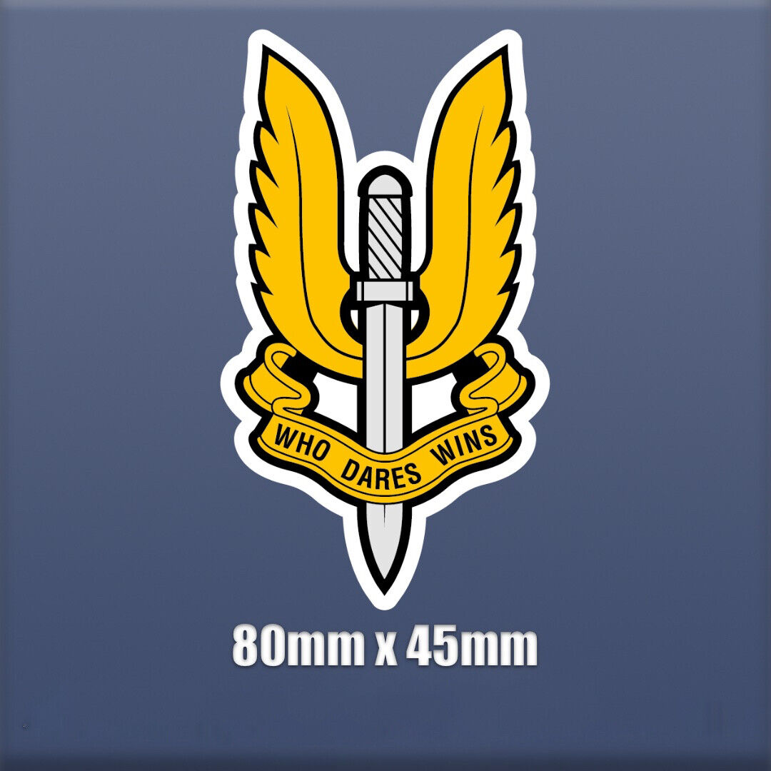SAS Badge Logo Vinyl sticker Army, combat, soldier, sas, UK GB special force S29