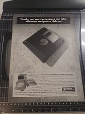 Smith Corona Word Processor Floppy Print Ad 1991 8x11 Vintage Great To Frame 
