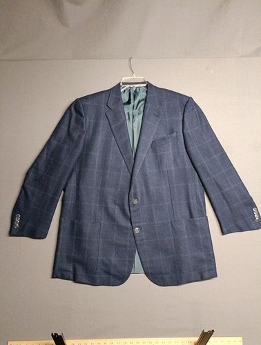 Ermenegildo Zegna Trofeo Cashmere Blazer Mens 52R Blazer Blue Purple EUC ๐