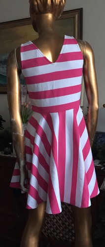 RALPH LAUREN Teenager Dress, Summer HOLIDAY PINK Stripe Dress 16 y.o Teenager - Picture 7 of 12