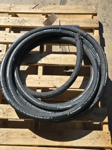 ALFAGOMMA T-751  1-1/2"X41'  ABRASIVE MATERIAL BLAST HOSE 10-BAR,150PSI, M/O!