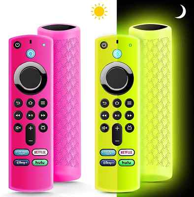 (2 Pack) Fire Stick Remote Cover 3Rd Gen with Alexa Voice 4K/4K Max, Glow