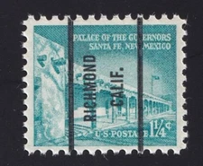 1031A Palace of the Governors 1 ¼ c Bur Precancel “Richmond Calif” PSS-71 MNH OG
