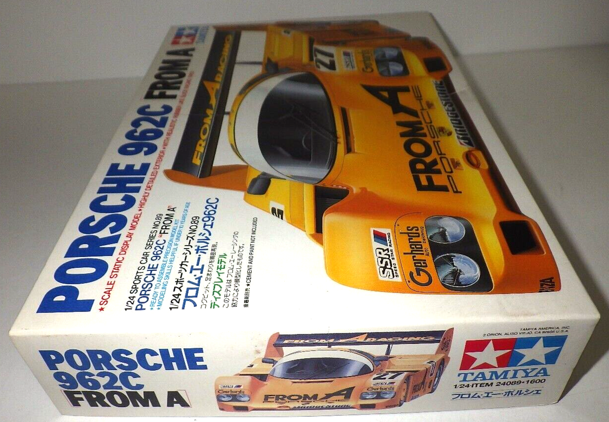 未組立⬛️Tamiya Porsche 962C 完成キット 1/24 Tamiya Tamtech RC 1/24 Porsche 962C Full Set from Japan