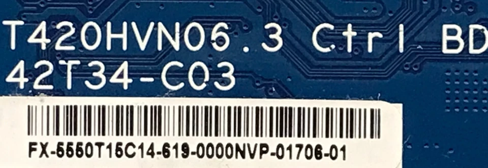 55.50T15.C14, T420HVN06.3, 42T34-C03, AUO-12309, AUO-G1422, P302-11, 50H5C, Tcon - Image 2 of 4