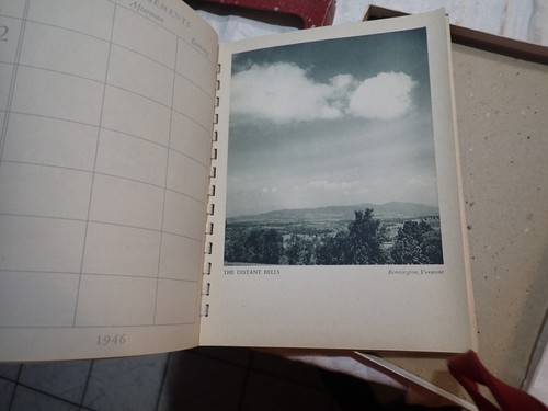 Vintage 1946 New England Calendar Datebook Journal NEW in box Hastings House - Picture 7 of 9