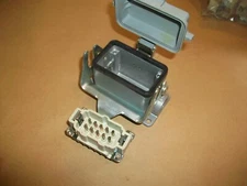 Harting 10 pole Wiring Device w/ HS12 Insert NEW