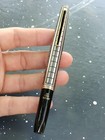 Nice Platinum Fountain Pen Pocket Size Etched Pattern 18K Gold Nib Made in Japan