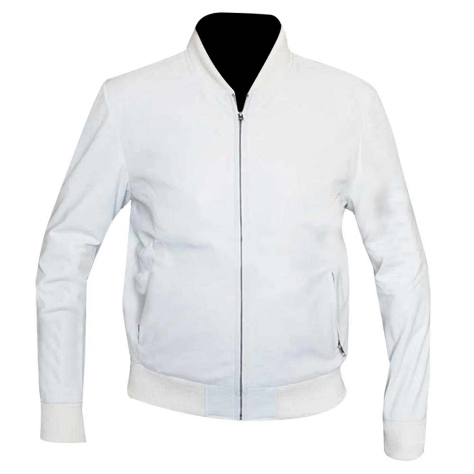 Men Ryan Gosling Crazy Stupid Love Motorcycle Cafe Racer Leather Biker Jacket