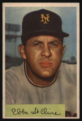 1954 Bowman #128 Ebba St. Claire VGEX NY Giants 567812