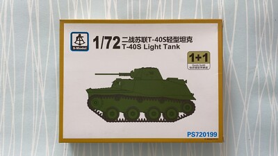 S-Model PS720199 1/72 T-40S Light Tank 1+1 Plastic Model Kit