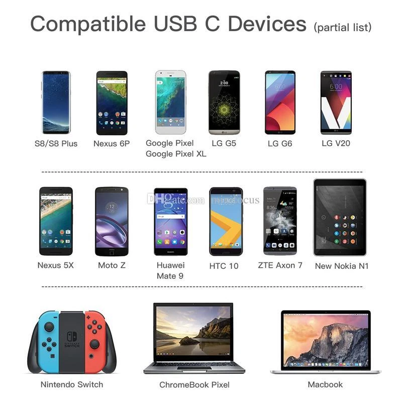 led light-up data charger power charge cable for MICRO C TYPE USB reversible pin - Image 4 of 4
