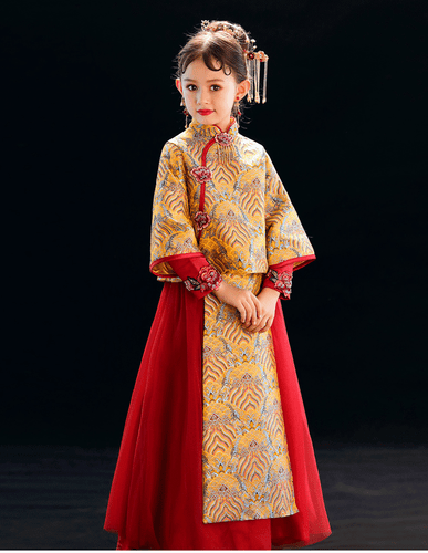 chinese flower girl dresses