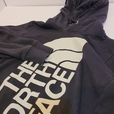 The North Face Hoodie Womens Small Black Excellent Logo Pullover NF0A471T