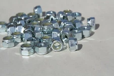 YOUR CHOICE  10 to 1000 pcs  4-40 THRU 10-32  NYLON  INSERT LOCK NUTS ZINC  