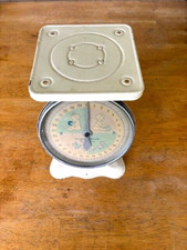 Vintage 1950s Baby Scale Rustic Primitive Nursery 30 Lbs. Works Very Clean