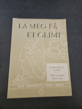 LA MEG FA ET GLIMT VINTAGE ORIGINAL 1955 SHEET MUSIC